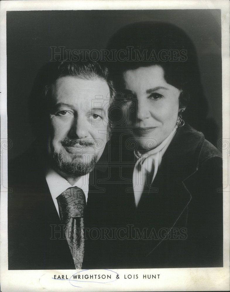 1973 Singers Earl Wrightson and Lois Hunt - Historic Images