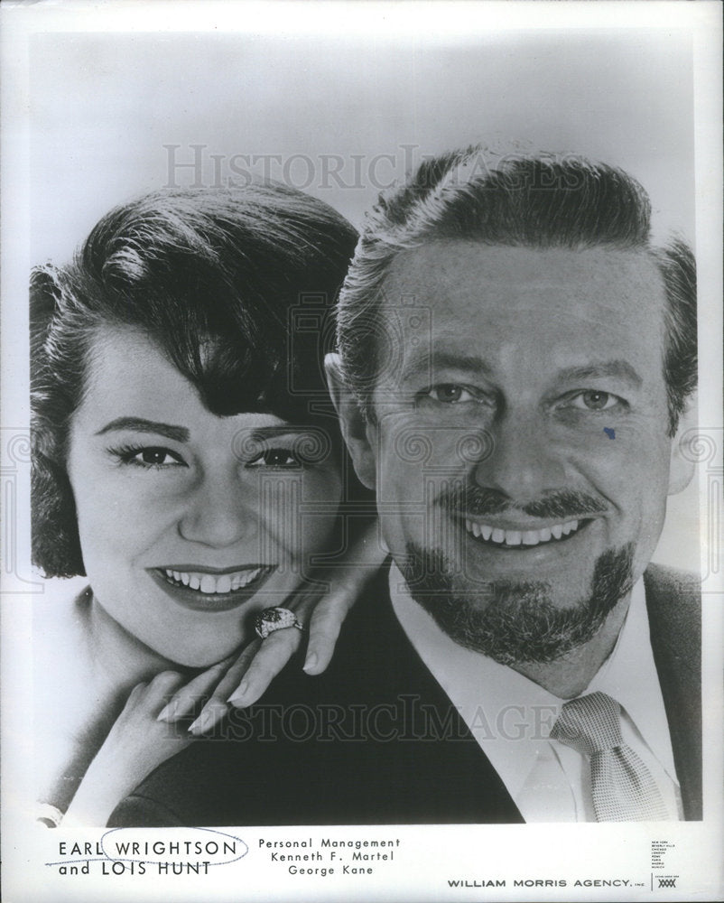 1970 Singers Earl Wrightson and Lois Hunt - Historic Images