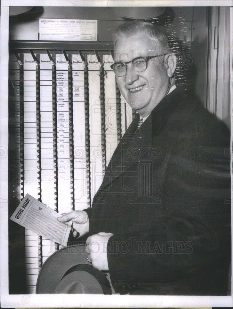 1956 Republican Warren Wright seeking Nomination for Governor - Historic Images