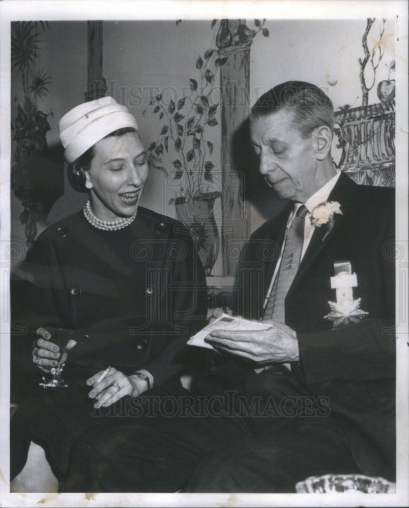 1962 Charles Campiche and Mrs. James Dohney. - Historic Images