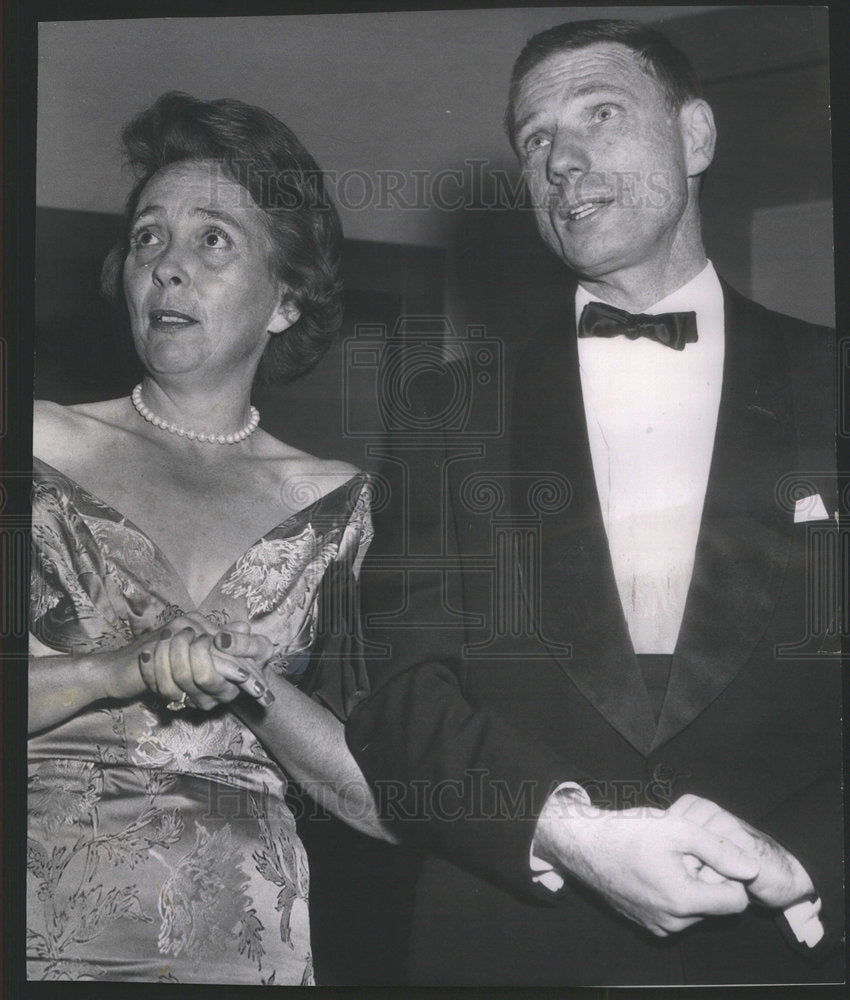 1963 Dr Mrs James Campbell  formal party Friday - Historic Images