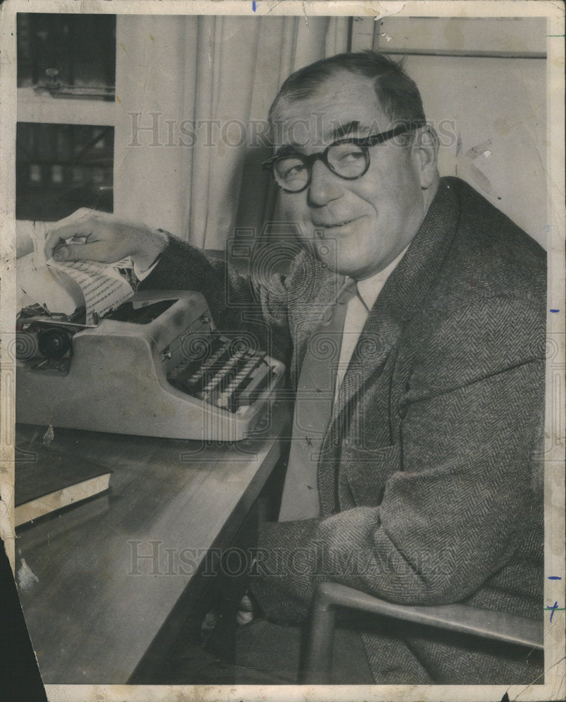 1963 Press Photo Jimmy Cannon (Writer/Columnist) - Historic Images