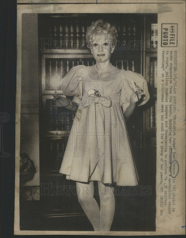 1975 " Miniskirt Judge" Noel Cannon. - Historic Images