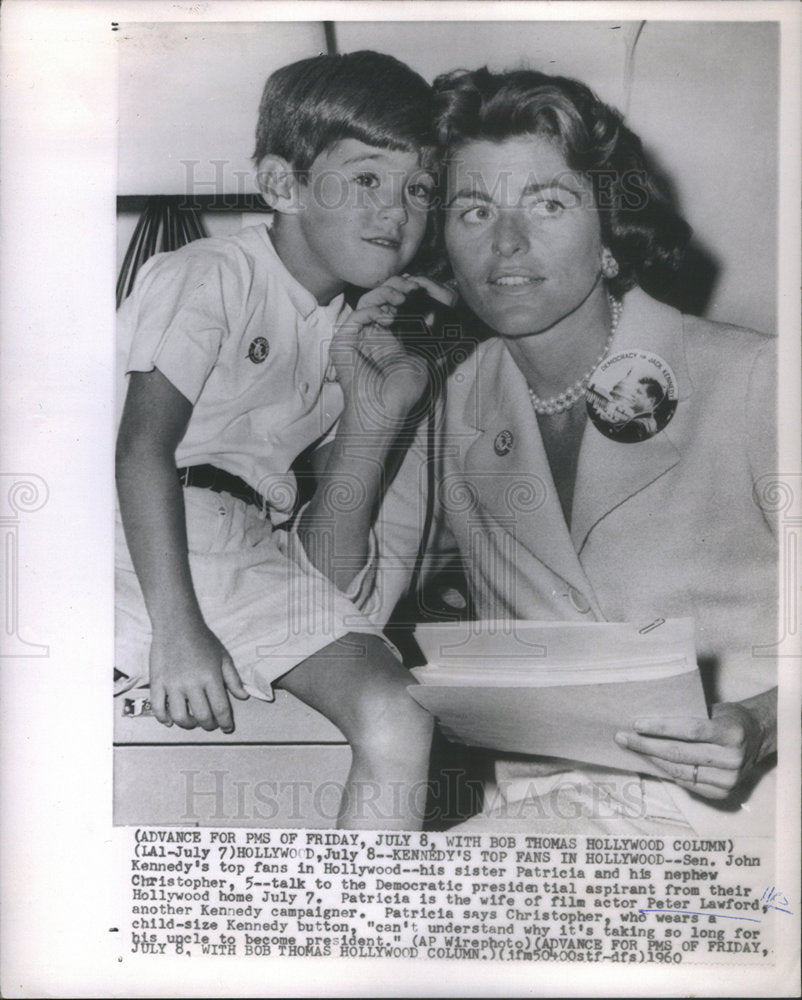 1960 Press Photo Actor Pater Lawford - Historic Images
