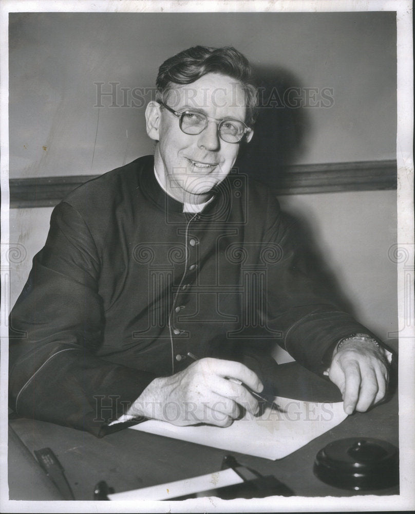1955 Rev. Msgr. Francis I. Lavin, of St. James Church  - Historic Images