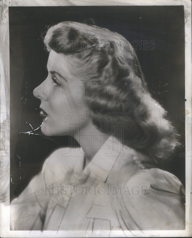 1954 Press Photo Beverly Lawrence "Pajama Tops" - Historic Images