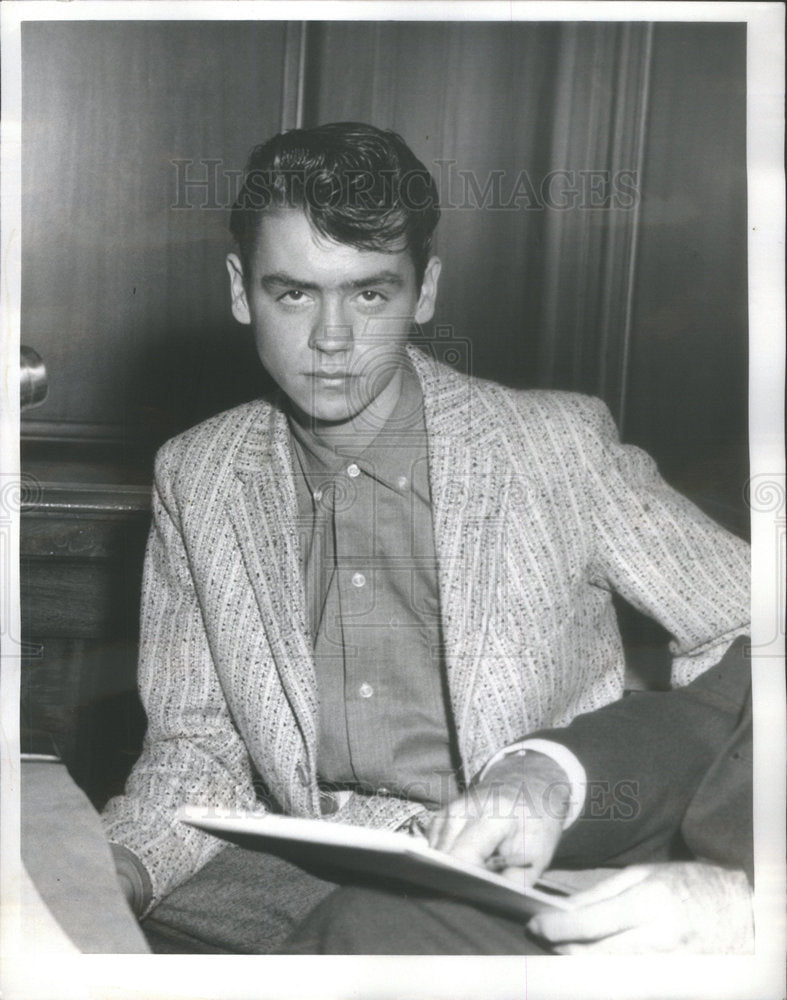 1960 Press Photo Arnold LaFountain, brother of the dead boy. - Historic Images