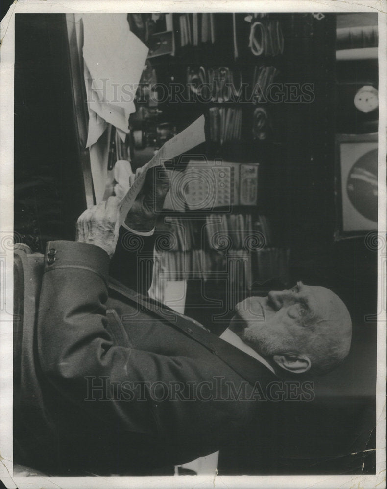 1928 Chauncey M. Depew at the New York Central Railroad offices-Historic Images