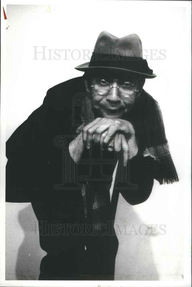 1978 Press Photo Don De Pollo in his "old man" characterization at Second City - Historic Images