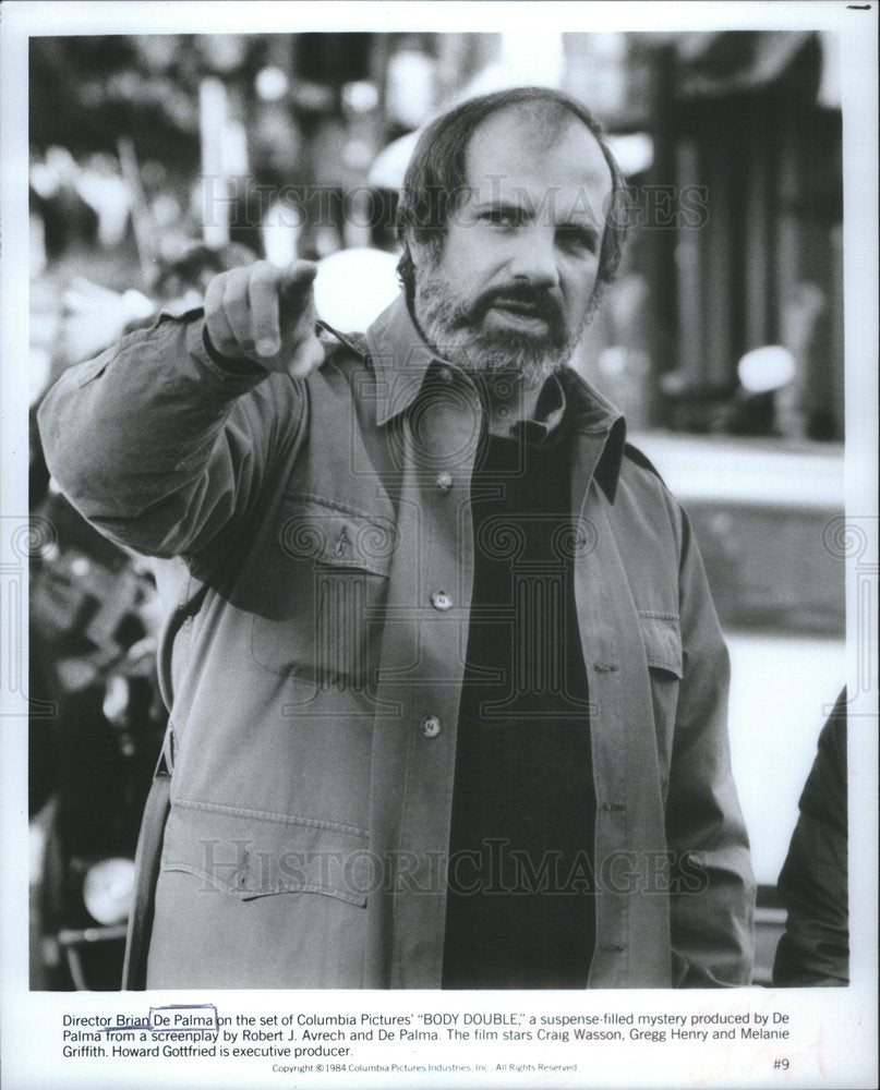 1984 Press Photo Brian De Palma Director Colombia Pictures Body Double Film - Historic Images