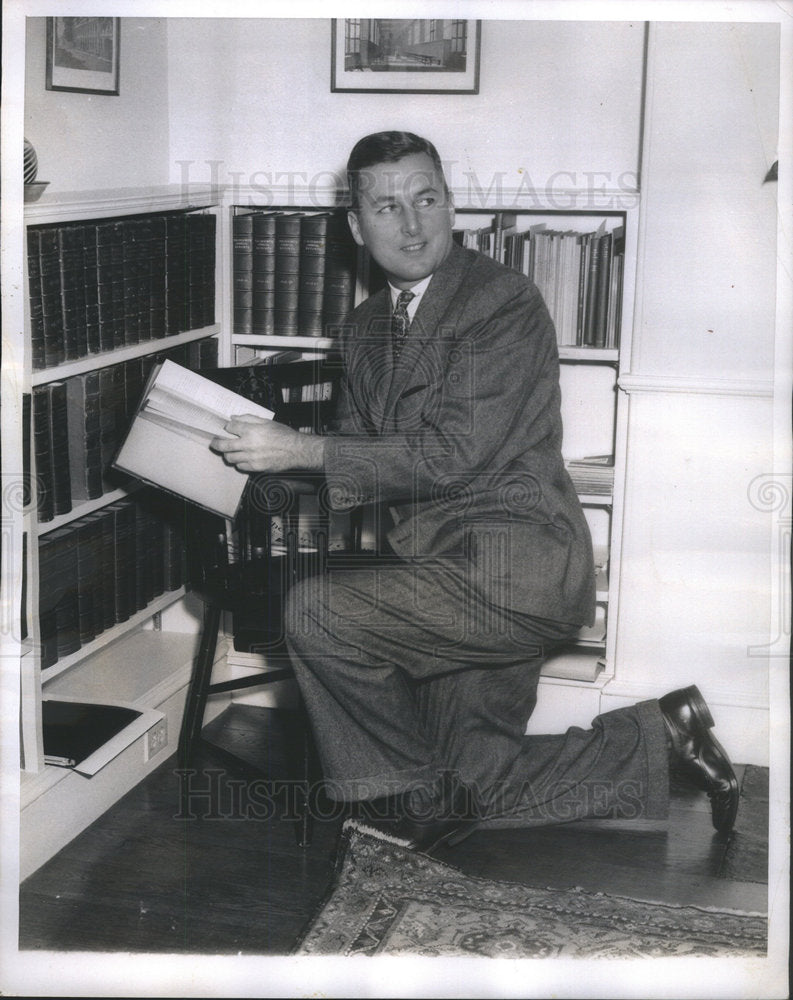 1953 Press Photo Nathan Pusey Harvard - Historic Images