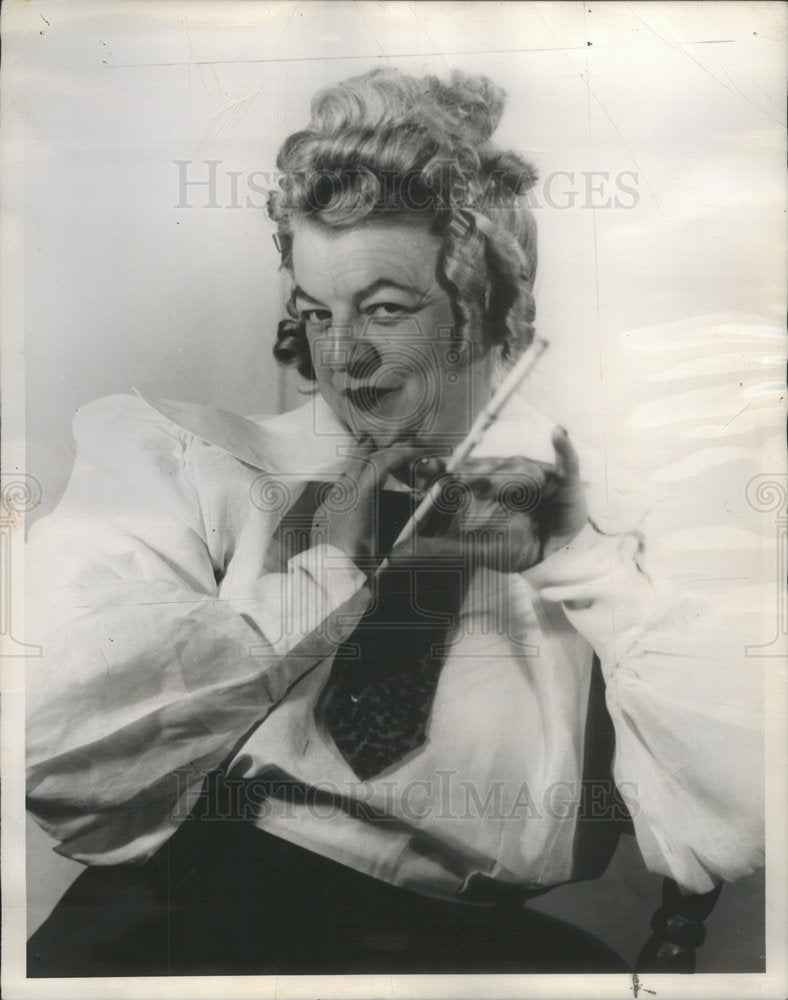 1948 Press Photo Marie Powers American Singer Contralto Madame Flora The Medium - Historic Images