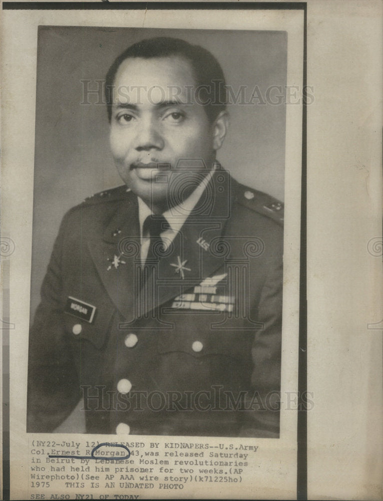 1975 U.S Army Ernest R Morgan - Historic Images