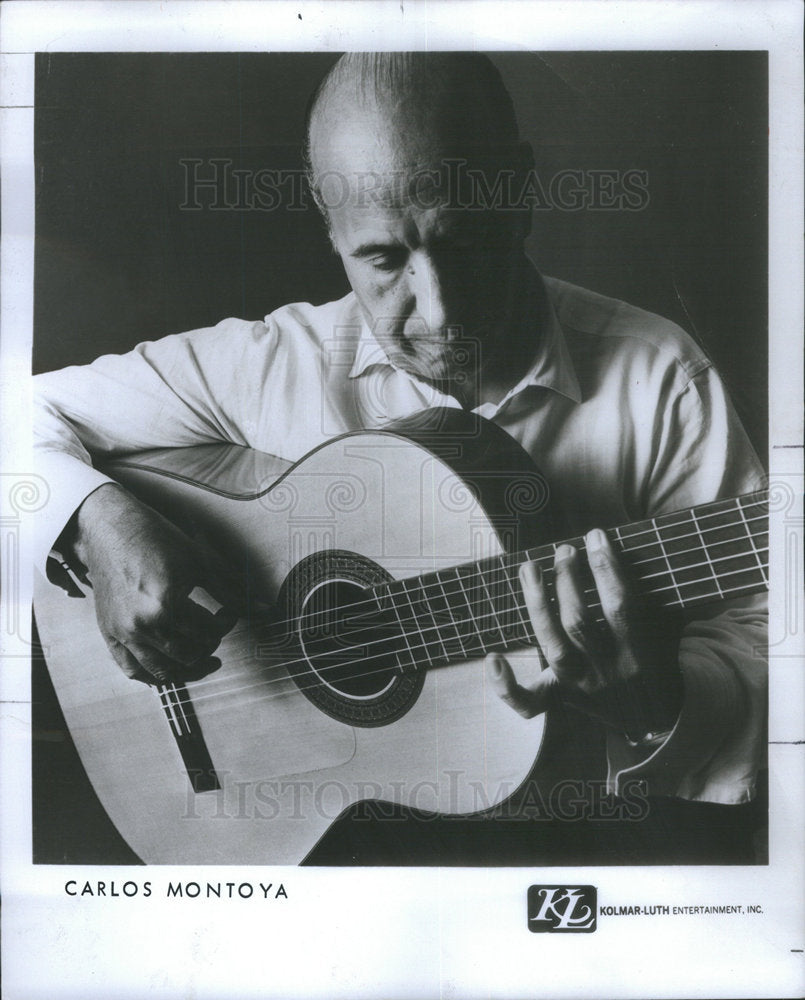 1976 Carlos Montoya Flamenco Guitarist Musician Spanish Guitar - Historic Images