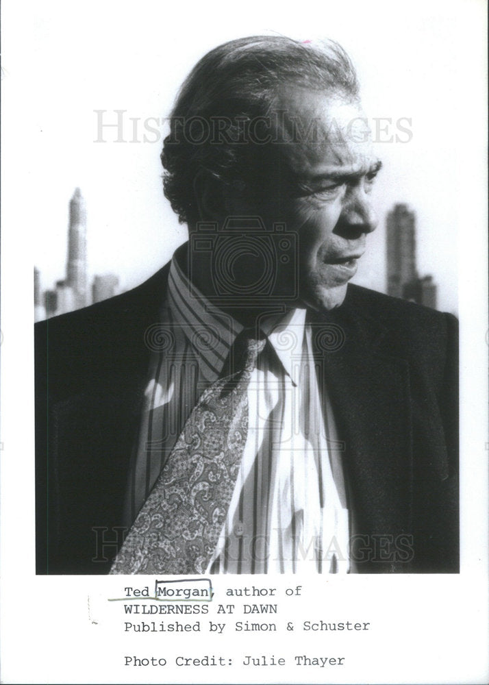 1993 Press Photo American writer, biographer, journalist, Ted Morgan - Historic Images