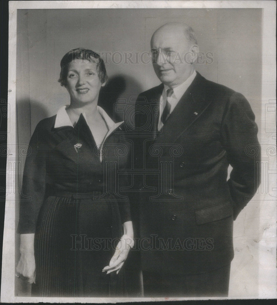 1951 Press Photo:Henry Morgenthau secretary treasury poses bride marriage today - Historic Images