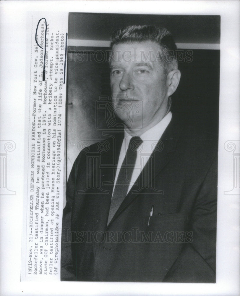 1974 Vice President L.Judson Morhouse - Historic Images