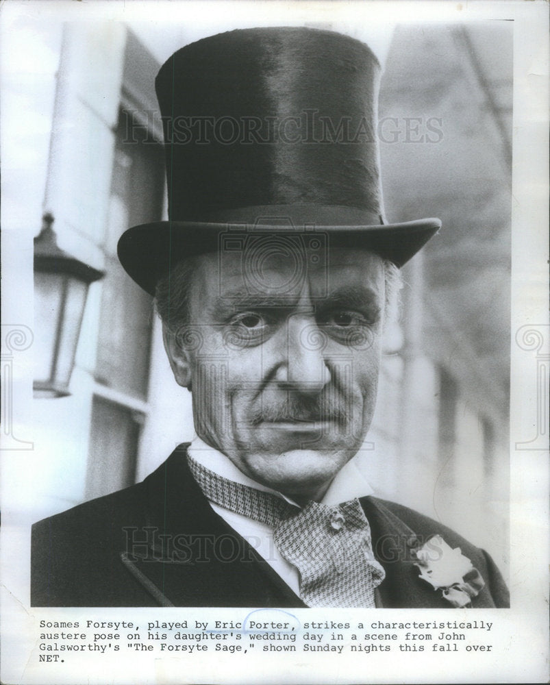 1970 Soames Forsyte Played By Eric Porter In The Fortyste Sage - Historic Images