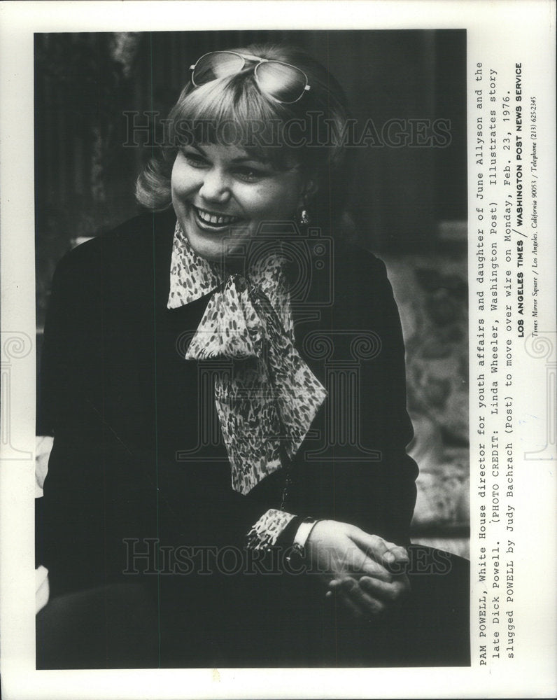 1976 PAM POWELL ,white house director.-Historic Images