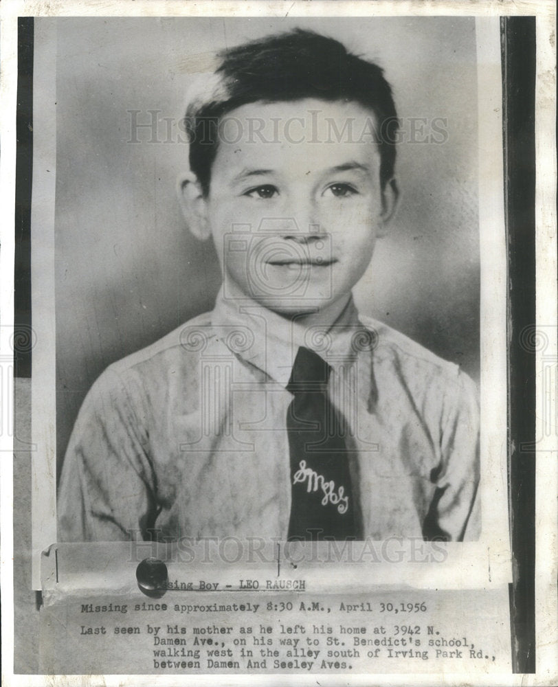 1956 Picture of Leo Rausch Who has been Missing since April 30th. - Historic Images