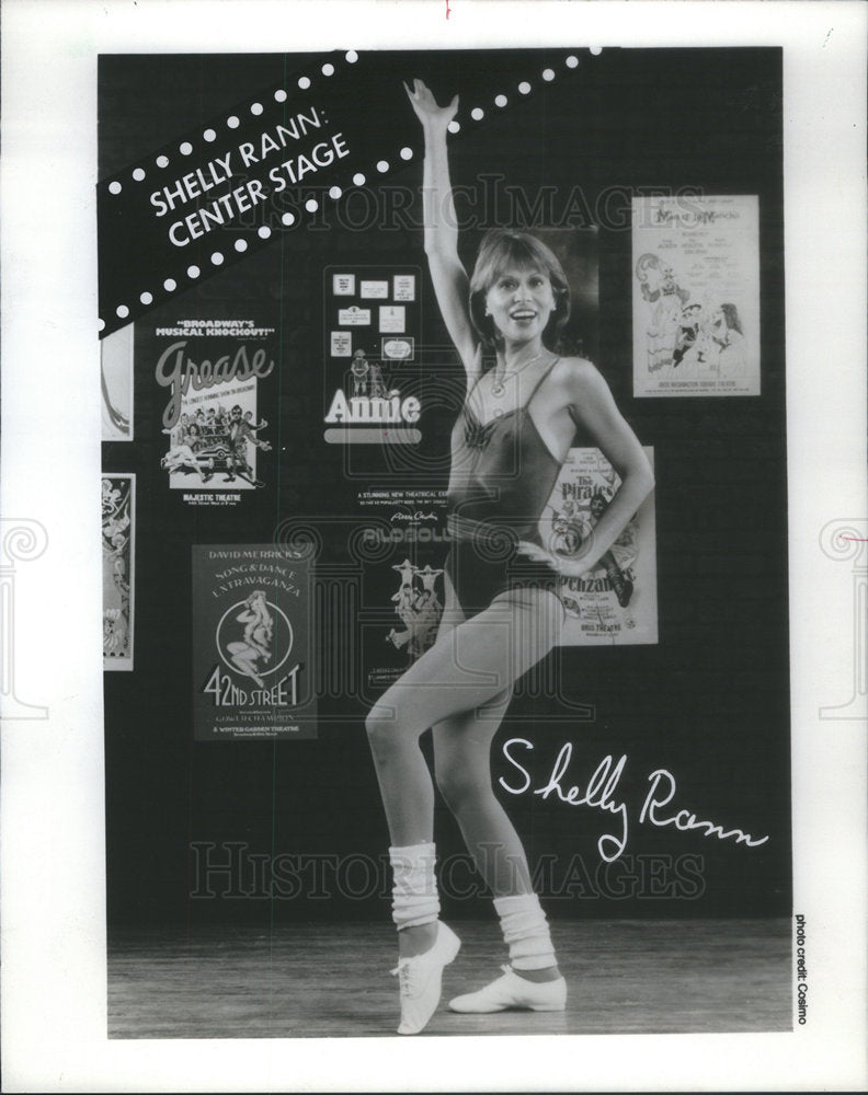 1984 Press Photo Shelly Rann Latest Exercise Book Is The Broadway Work Out - Historic Images