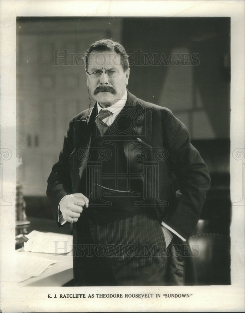 Press Photo Ratcliffe Theodore Roosevelt Sundown - Historic Images
