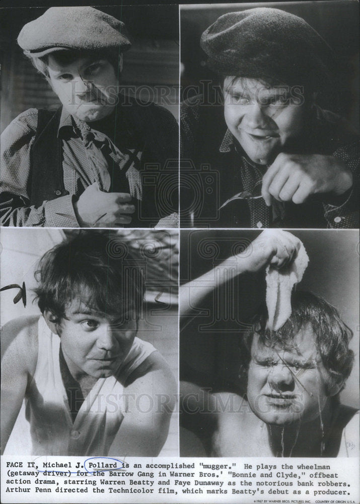 1968 Michael Pollard accomplished "mugger" it is action drama - Historic Images