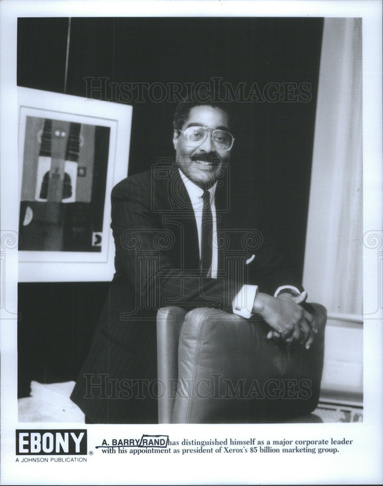 Press Photo A Barry Rand American Major Corporate Leader Chicago Illinois - Historic Images