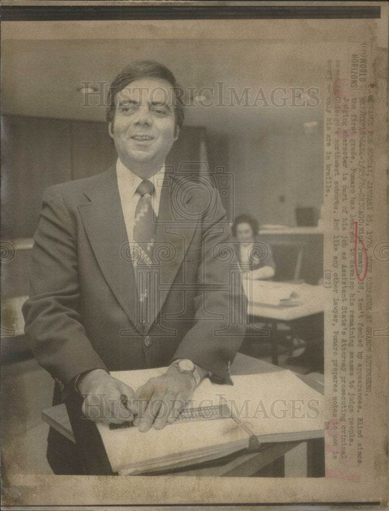 1976 Nick Pomaro develop his remain Assistant State Attorney Job - Historic Images