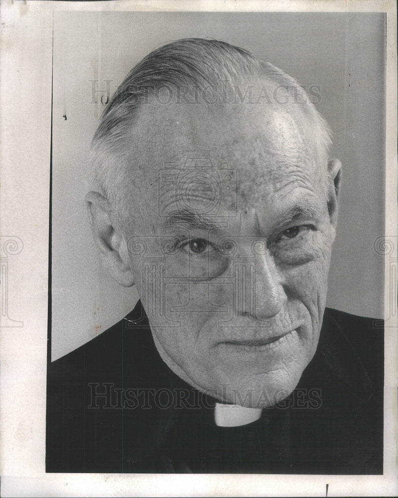 1971 Press Photo William Pollard as a Christian,baptized  worked as a physicist. - Historic Images