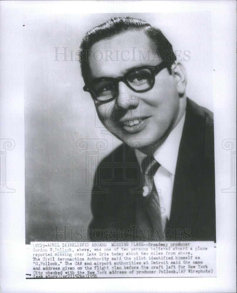 1956 Broadway producer Gordon Pollock was one of the two persons rep - Historic Images