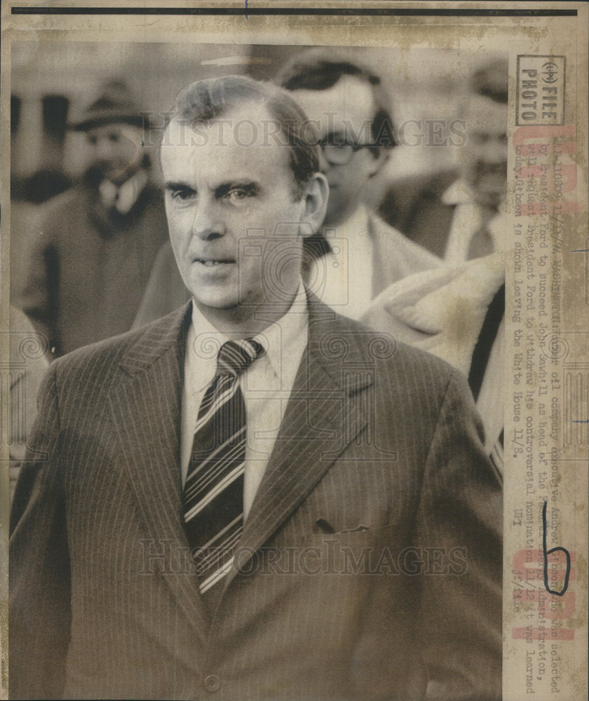 1974 Andrew E Gibson American Shipping Executive Administrator Ill - Historic Images