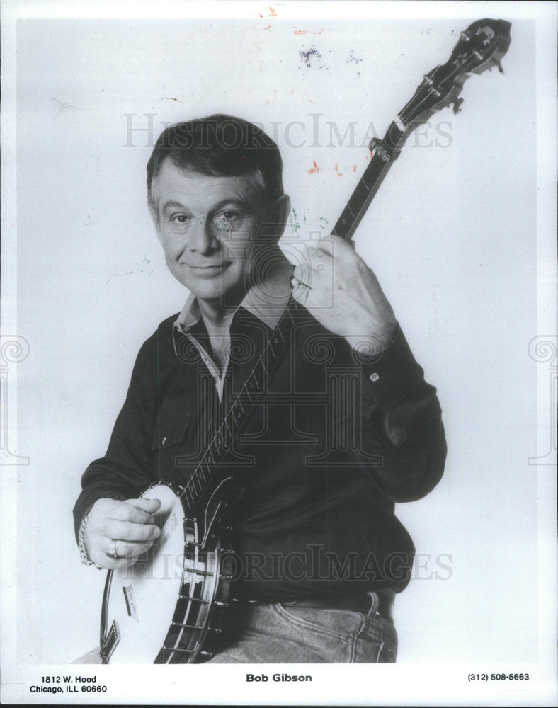 1984 Press Photo Samuel Robert Gibson folk singer folk music - Historic Images