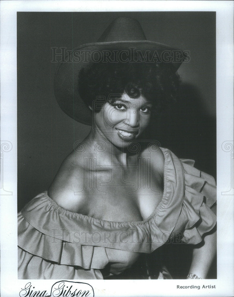 1987 Press Photo Gina Gibson singer - Historic Images