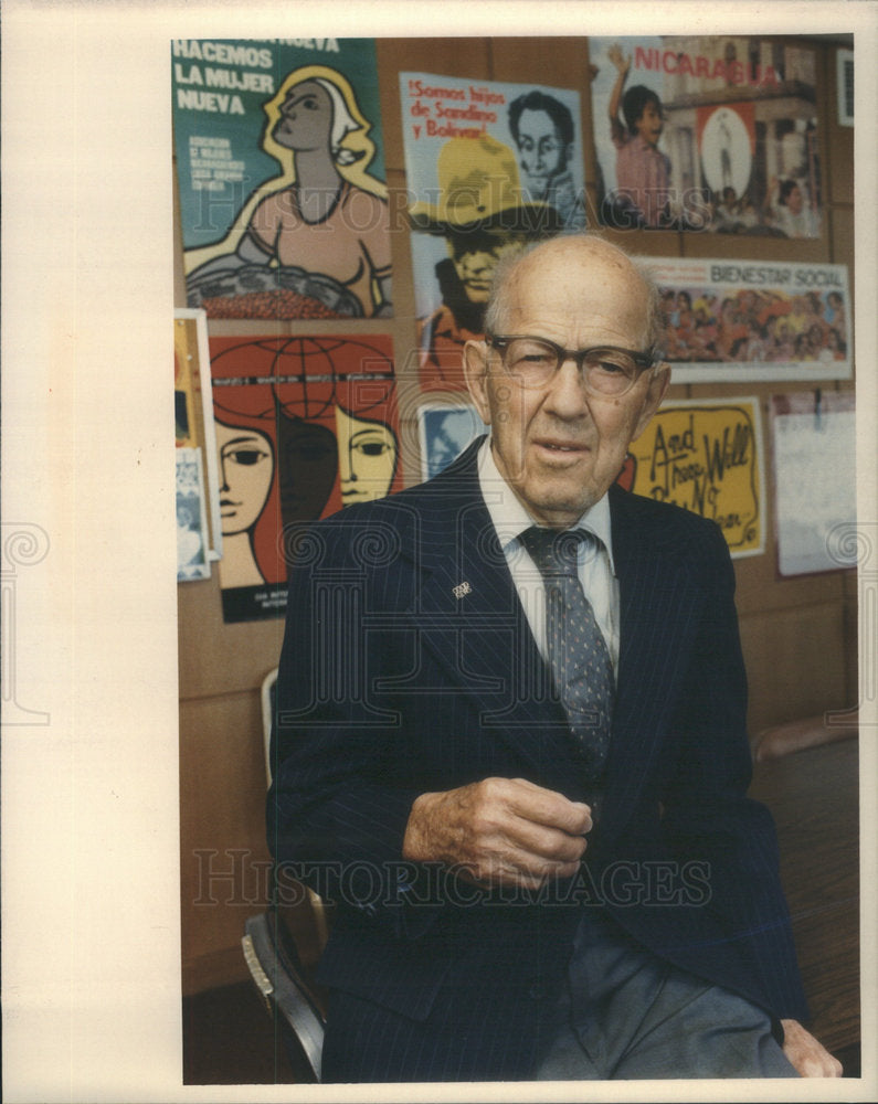 1988 Press Photo Otal Gibson American Friends Service Committee - Historic Images