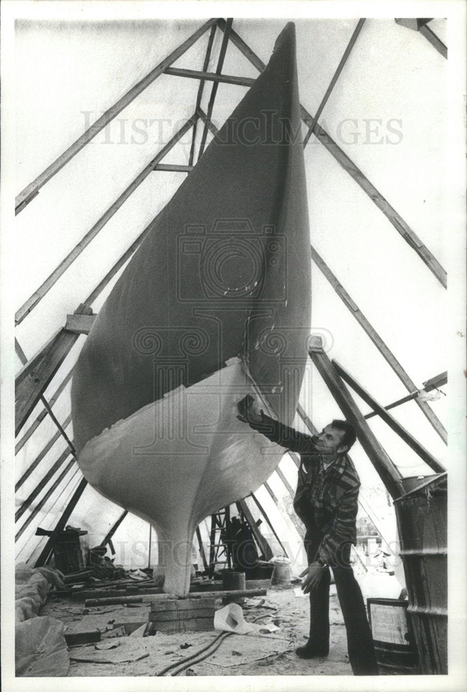 1979 Press Photo Polish Sail Boat - Historic Images