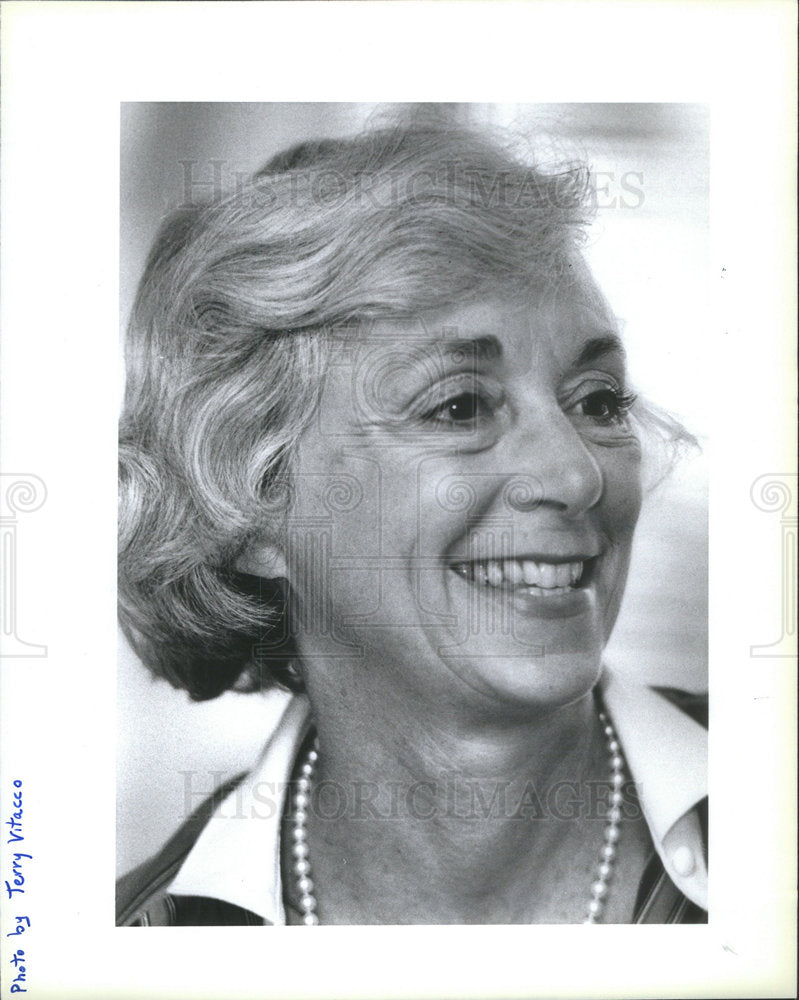 Press Photo Barbara Marx Hubbard American Futurist Author Public Speaker Chicago - Historic Images