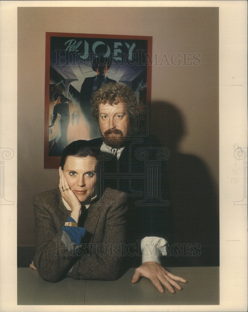 Press Photo Director Robert Falls theater director Choreographer Ann Reinking - Historic Images