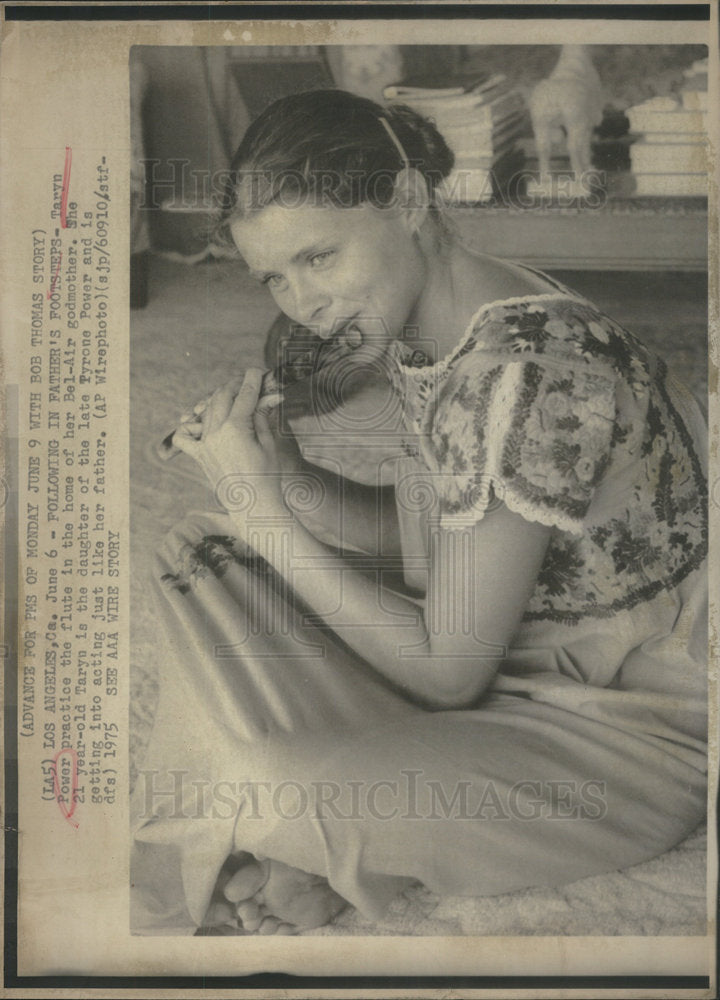 1975 Taryn Power American Actress  - Historic Images