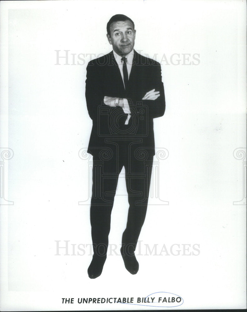 1974 Press Photo Billy Falbo American Comedian & Entertainer - Historic Images