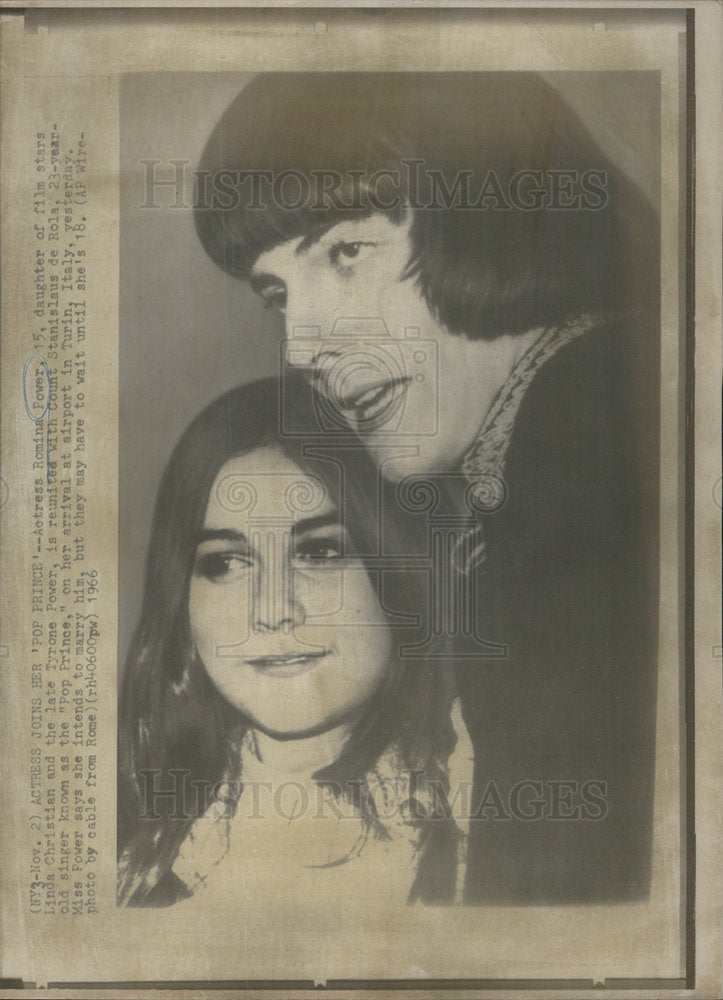 1966 Press Photo Actress Romina Power - Historic Images