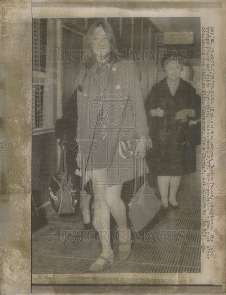 1967 Press Photo Romina Power American Film Actress & Singer - Historic Images