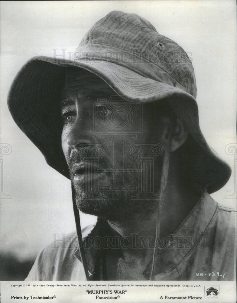 1971 Press Photo Peter O&#39;Toole Murphy&#39;s War - Historic Images