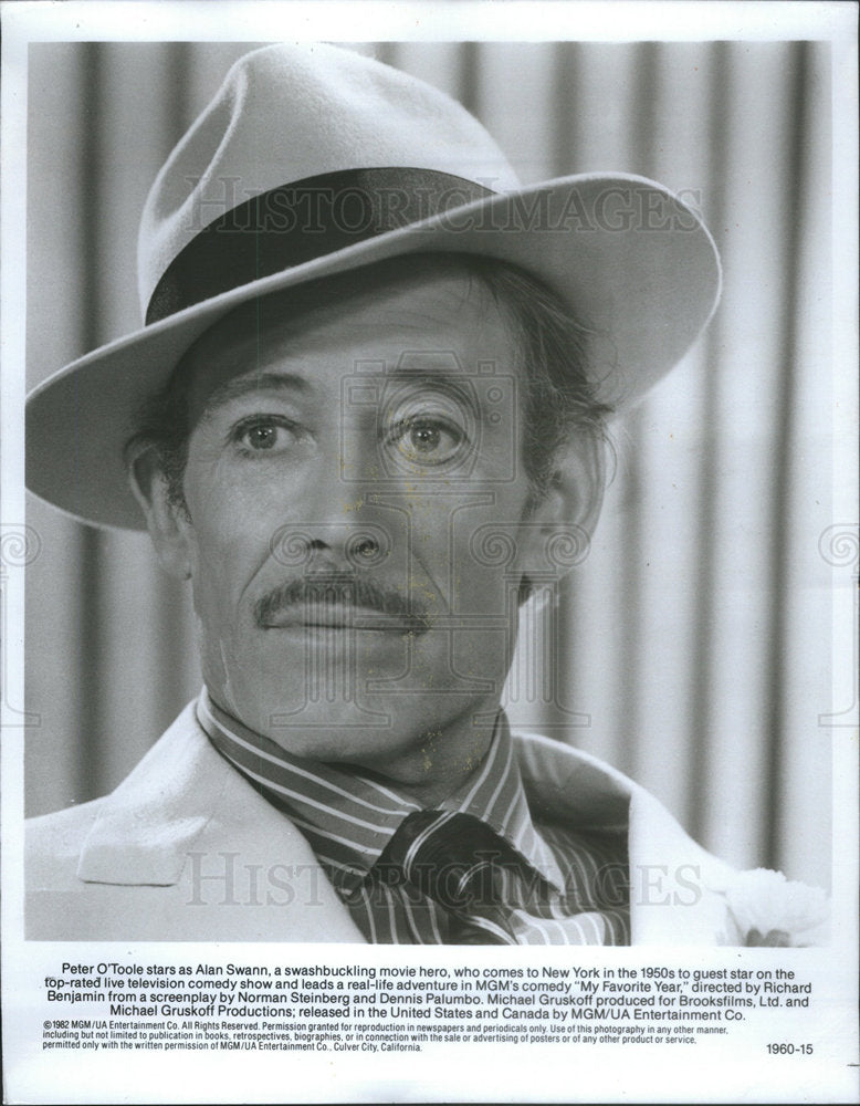 1983 Press Photo Peter O'Toole Actor Alan Swann - Historic Images