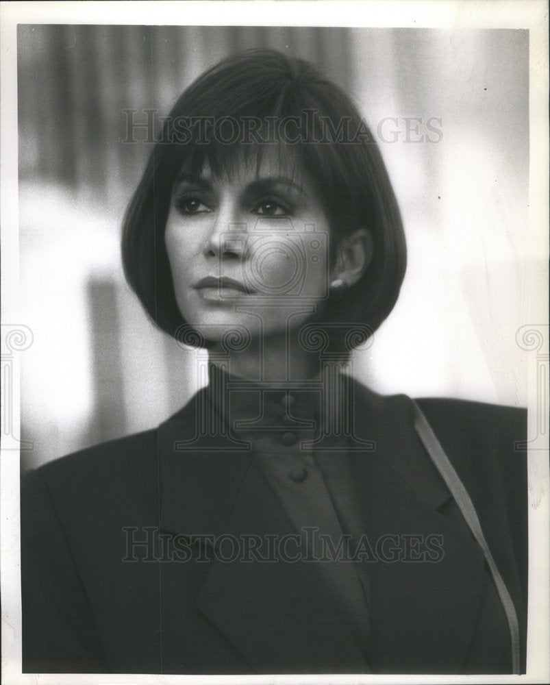 1989 Press Photo Victoria Principal American actress author businesswoman - Historic Images