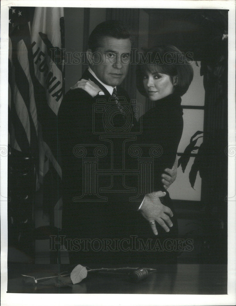 1989 Press Photo Victoria Principal American Film & Television Actress - Historic Images