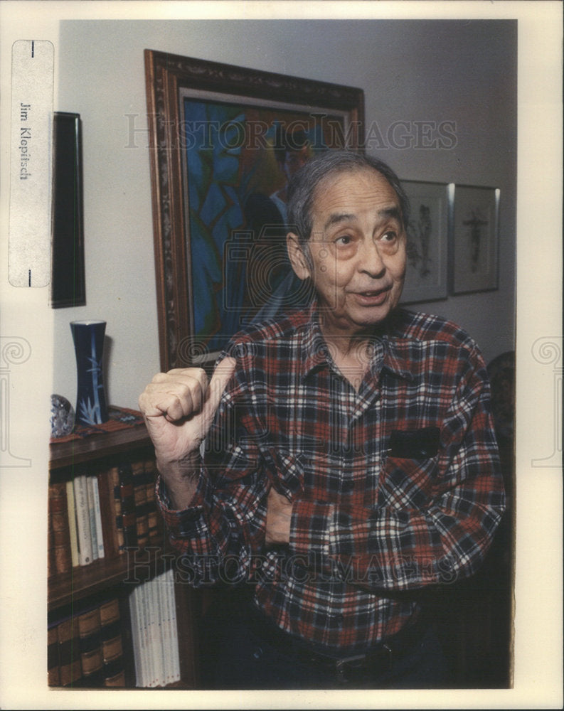 1989 Press Photo Dr. Jorge Prieto American Physician & Activist - Historic Images