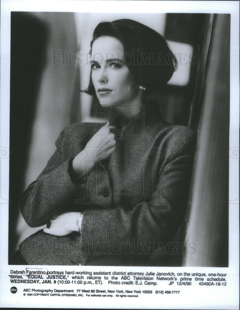 1990 Press Photo Debrah Farentino Julie Janovich Equal Justice - RSC74435 - Historic Images