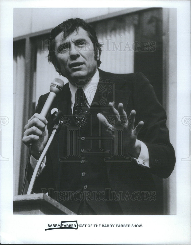 Press Photo Barry Farber of the the Barry Farber Show - Historic Images