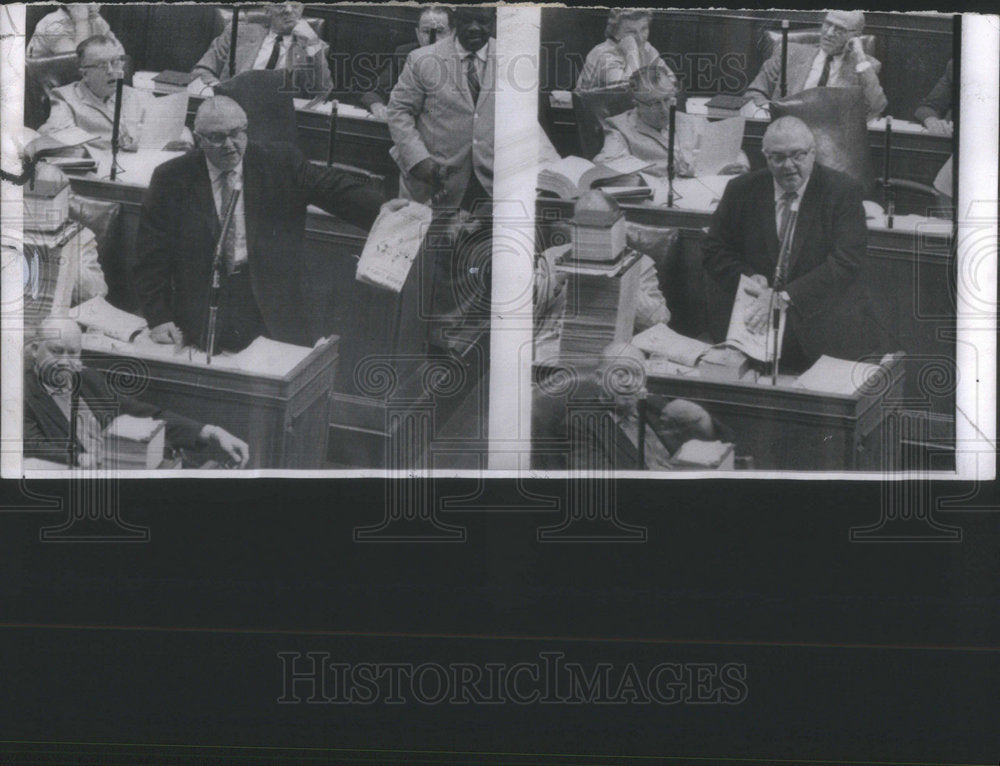 1961 Press Photo Rep.William E.Pollack Chicago - Historic Images